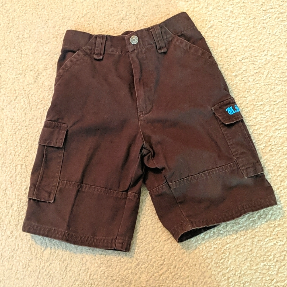 Brown cargo shorts